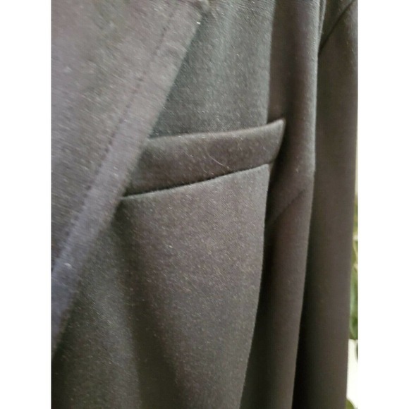 Lane Bryant Women's Blue Polyester & Rayon LongSleeve Button Blazer Coat - Picture 3 of 12